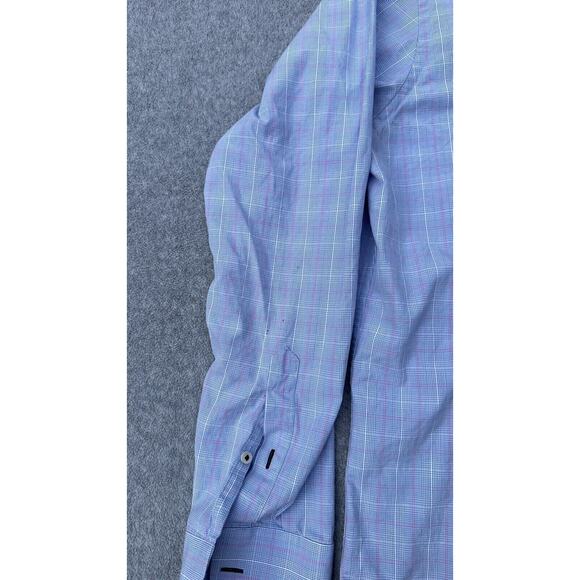 UNTUCKit Blue Plaid Casual Button Down Shirt - Picture 9 of 16